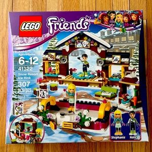 NIB Org Fact Seals Lego Friends Snow Resort Ice Rink 307 PCS #41322